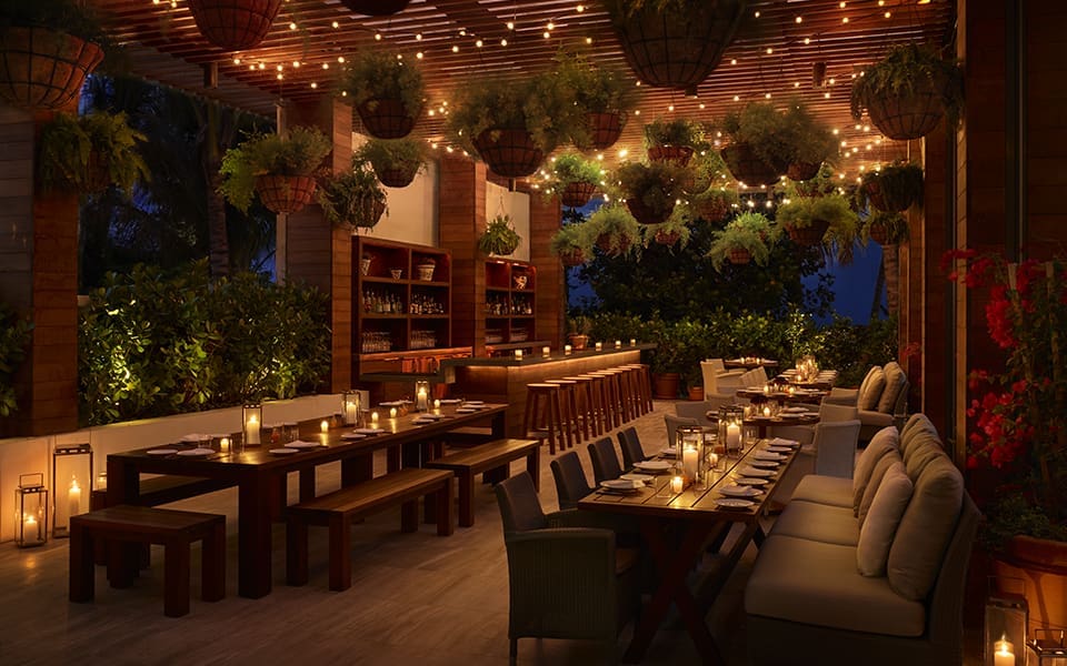 Matador terrace dining room; Photography by The Miami Beach EDITION