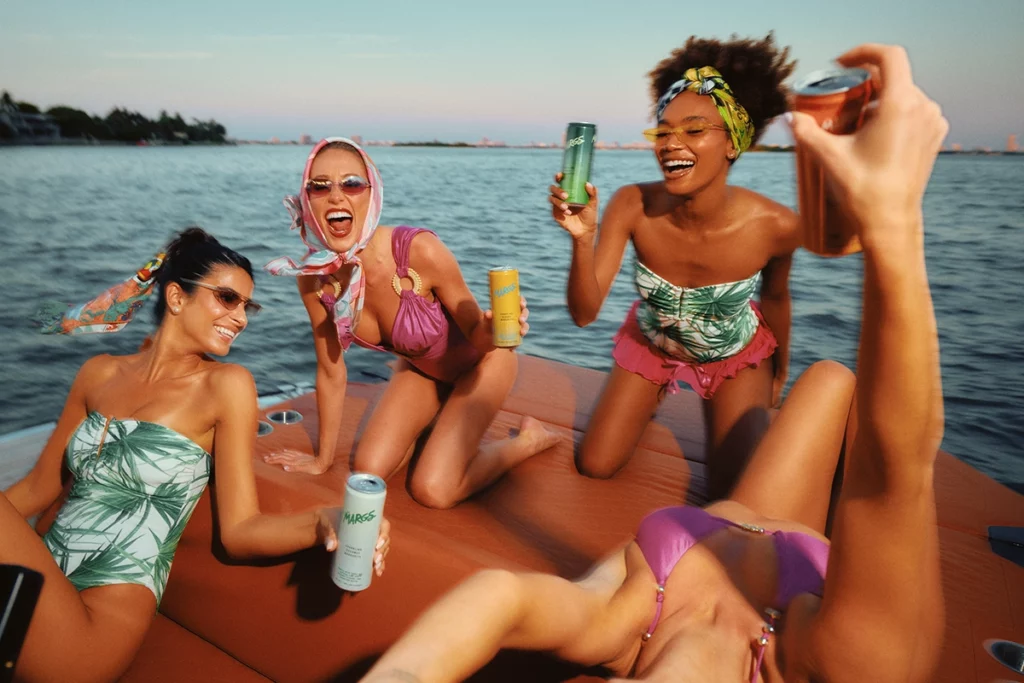 Alix Earle drinking SipMargs in Miami