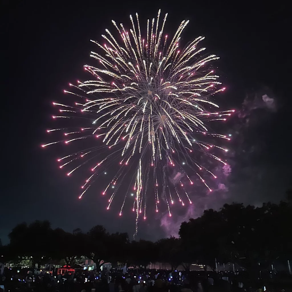 Thunder on the ridge fireworks in City of Haines