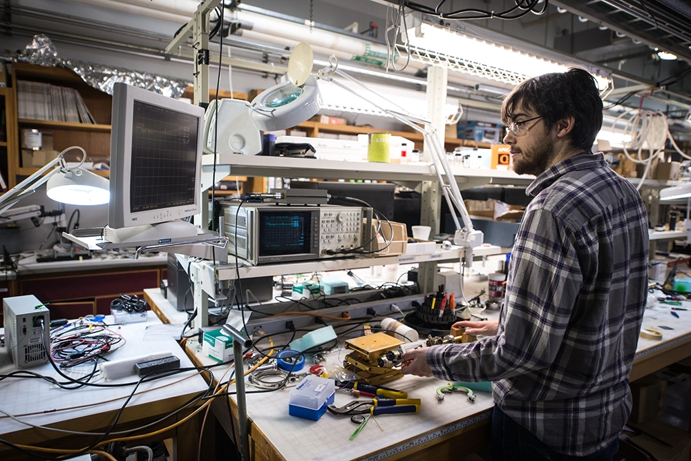 Tallahassee's MagLab Did It Again 8 researcher tests a probe at the National MagLab.