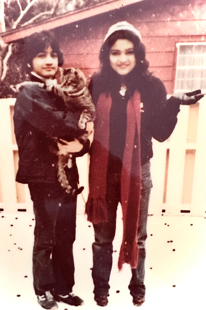 I Came to Tallahassee a Stranger. I Left Calling It Home. 7 Shantanu, Moni and their cat