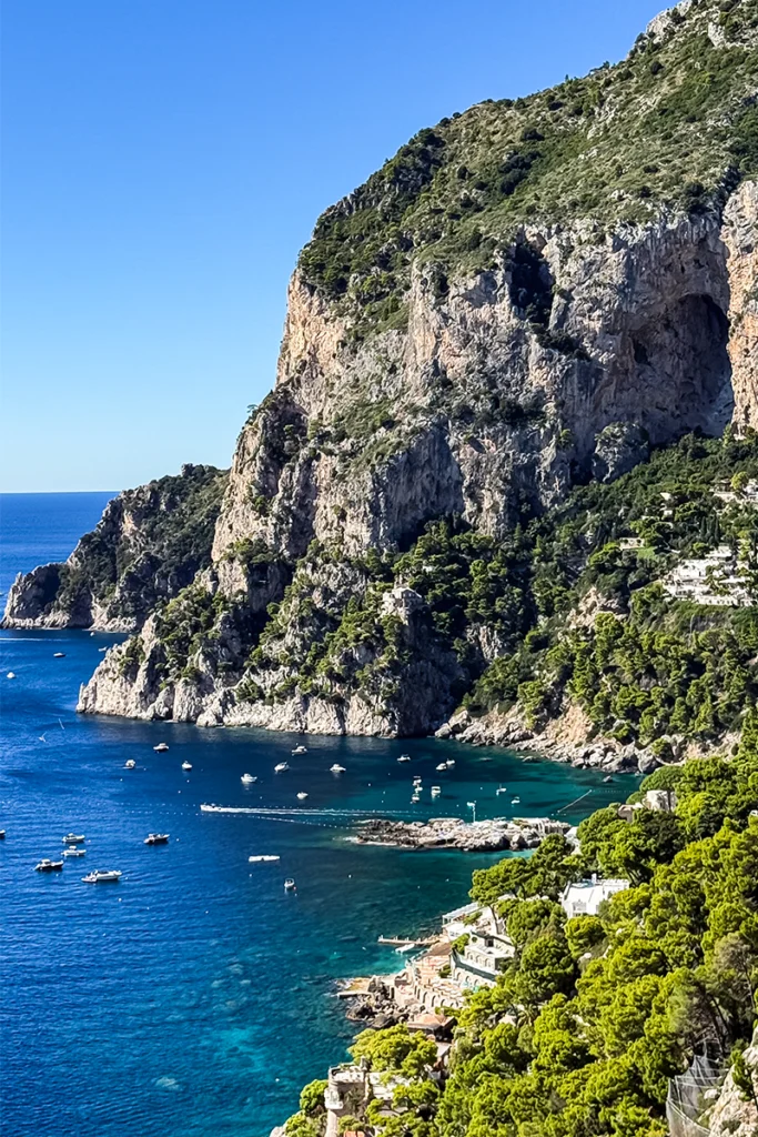 Scenic coastal view of Capri