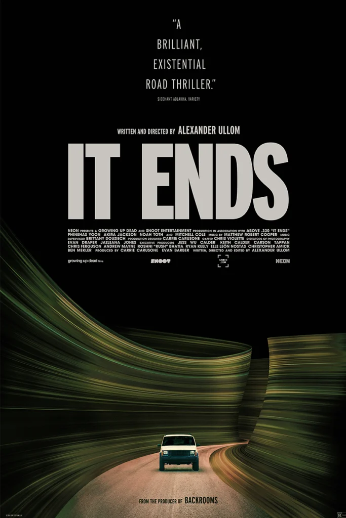 "It Ends" movie poster, written and directed by Alex Ullom