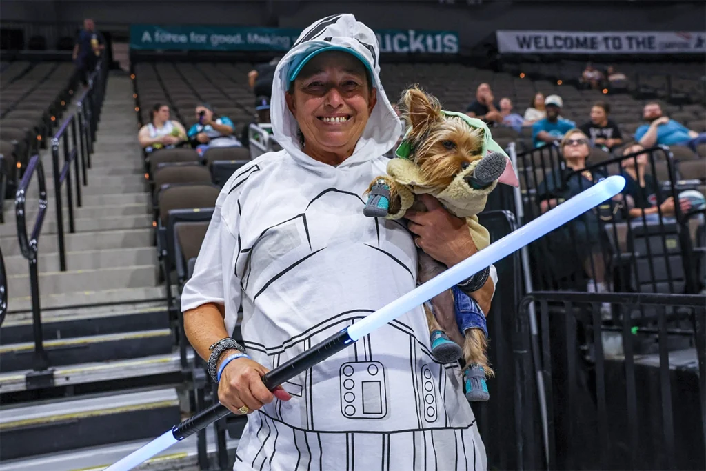 Professional Florida Women's Basketball is Back 1 Andie and dog