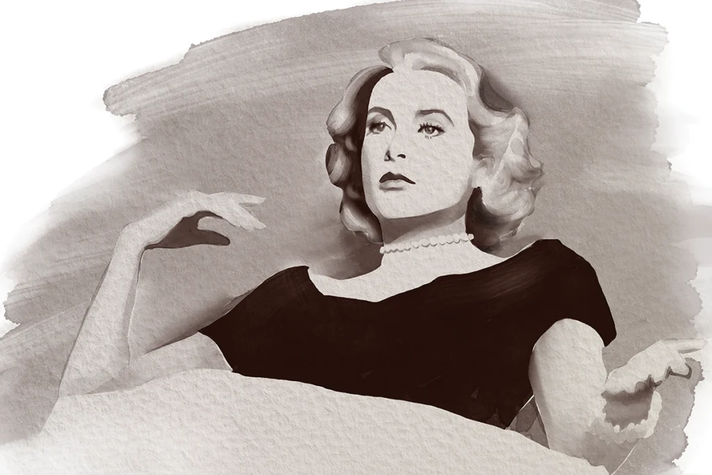 An illustration of Grace Kelly