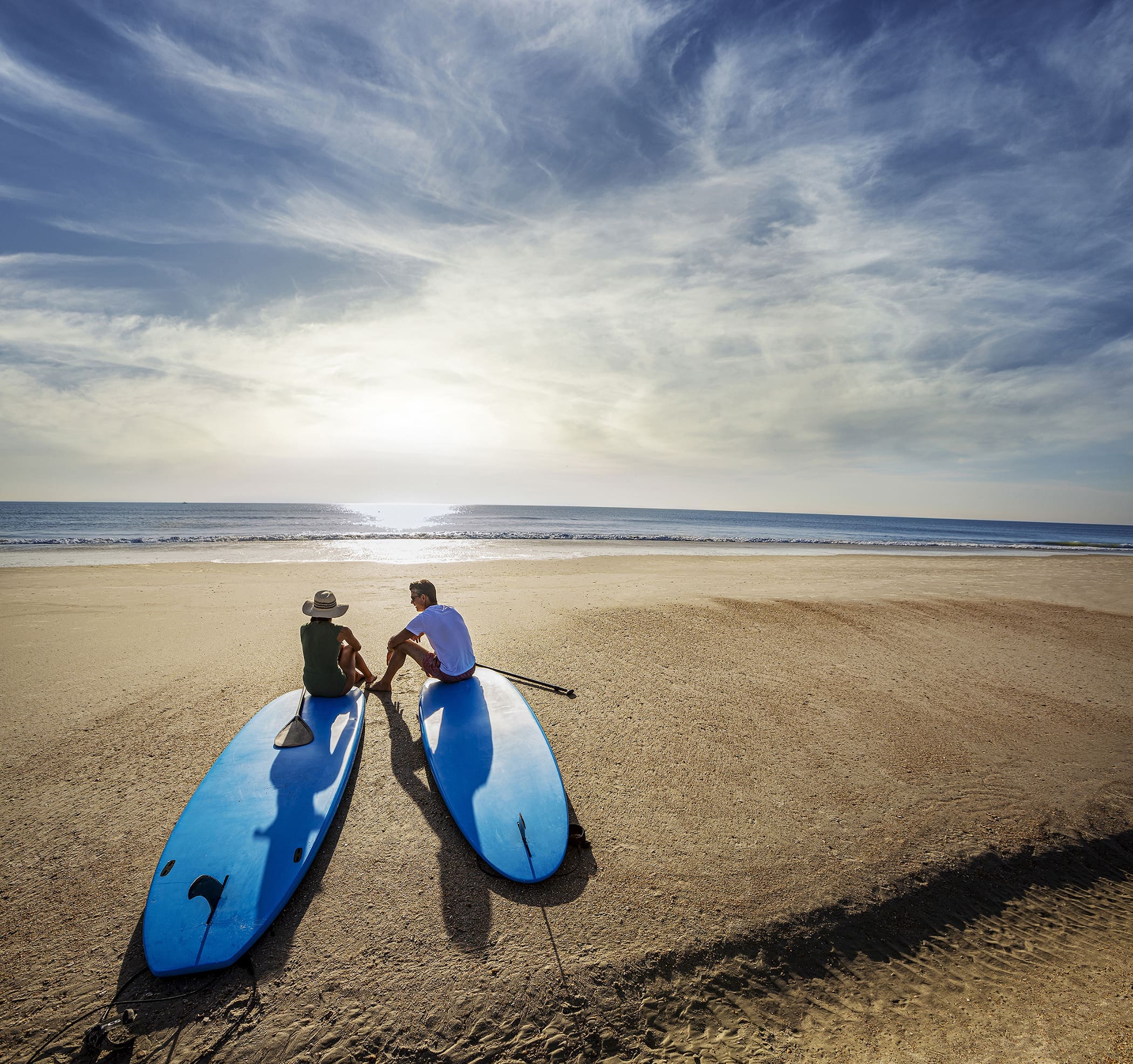 Your Classic Summer Beach Holiday Begins At Ponte Vedra Inn & Club 5 PVR Paddleboard Couple Sit A