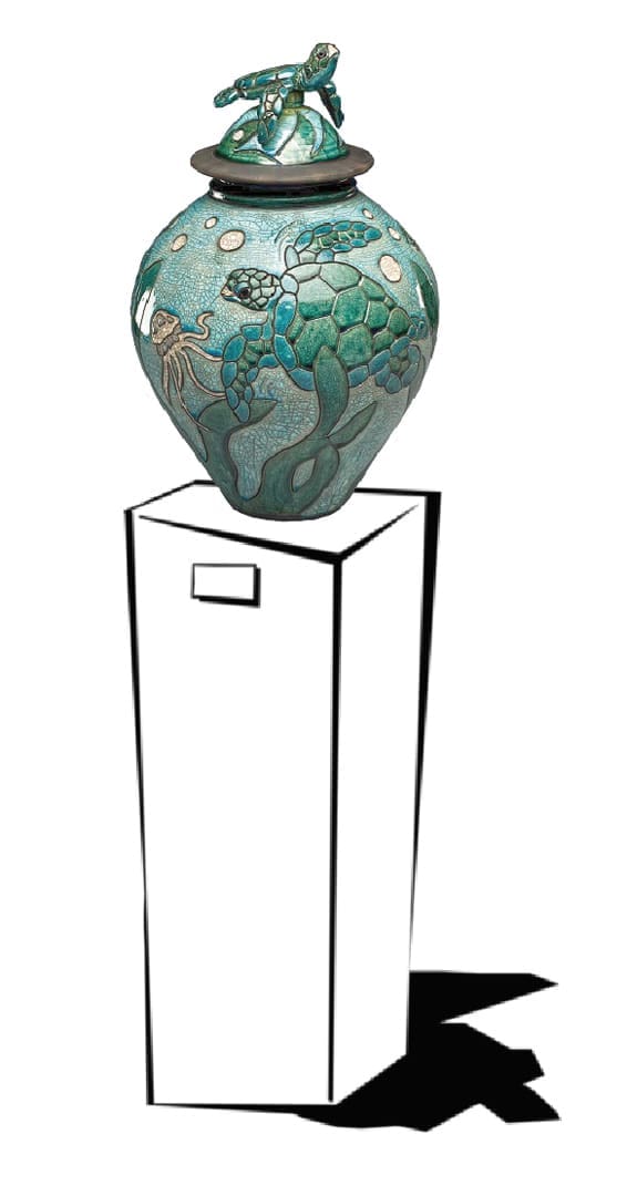 CAPITAL DAME.V11.Robin Rogers 1 Sea Turtle Jar