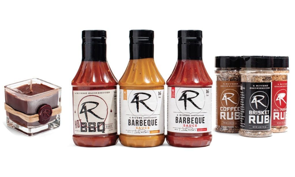 4 RIVERS SMOKEHOUSE BRISKET CANDLE AND PITMASTER KIT