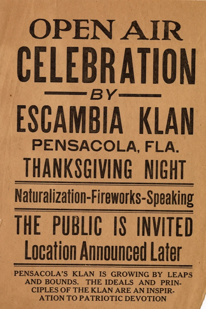 Pensacola KKK flyer