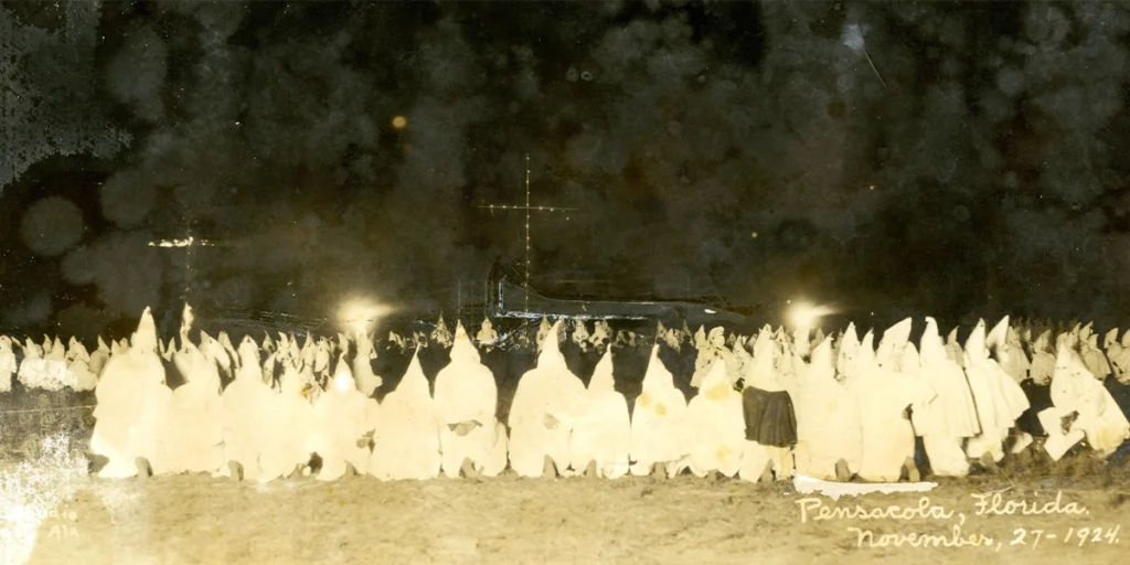 A meeting of Pensacola's Ku Klux Klan members in 1924