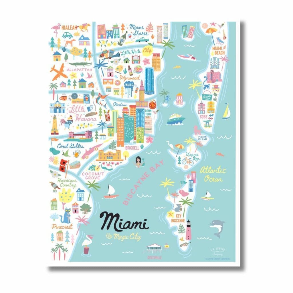 From Florida, With Love: Flamingo's 2024 Valentine's Day Gift Guide 2 Drop Shadow Map AB Newton