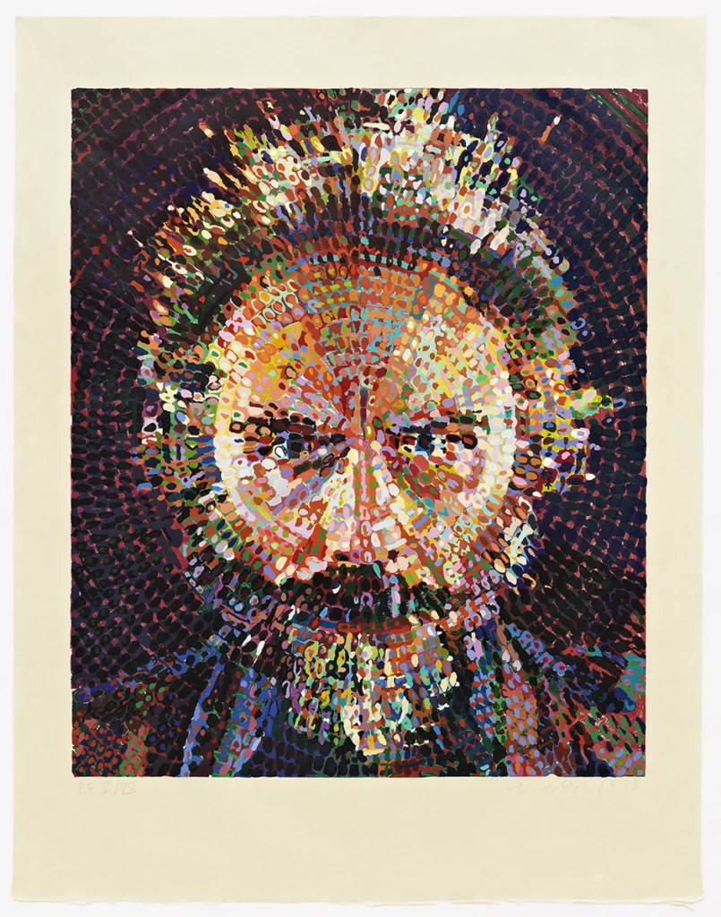 Lucas by Chuck Close at the Rollins Museum of Art