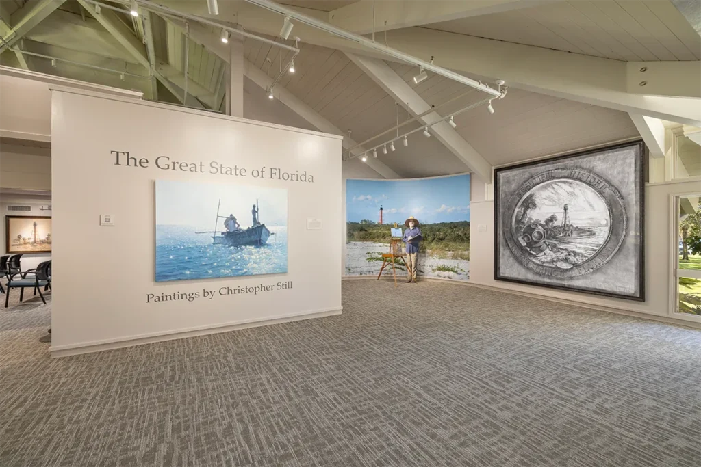 Artist Christopher Still Dives Deep Into Florida's Legacy 7 A painting gallery.