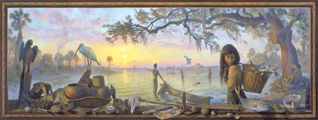 Artist Christopher Still Dives Deep Into Florida's Legacy 5 "In Ages Past."