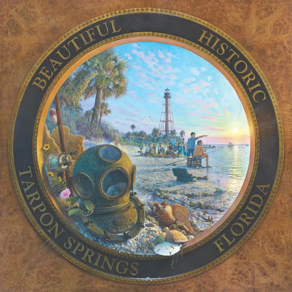 Artist Christopher Still Dives Deep Into Florida's Legacy 2 "Beautiful and Historic Tarpon Springs."