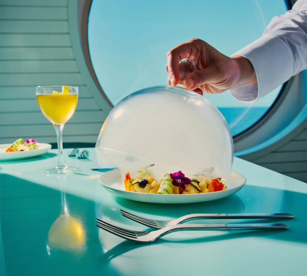 Dining on Virgin Voyages