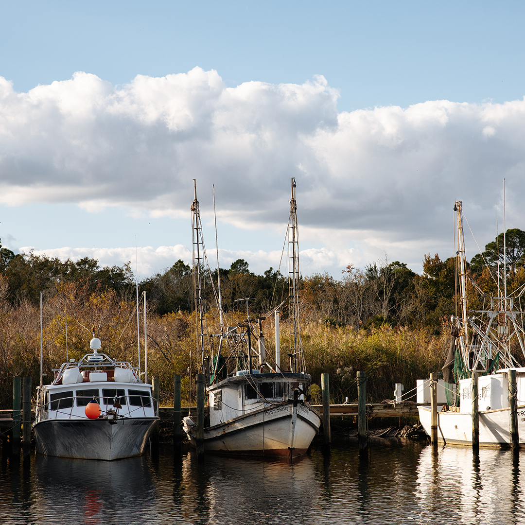 Boats in Apalachicola.